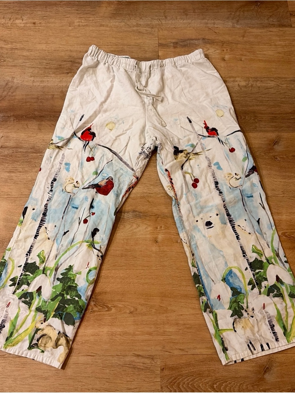 Anthropologie Voutsa Winter Wonderland Pants Size Large
